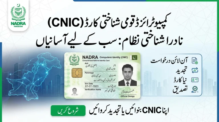 Computerized National Identity Card (CNIC) NADRA Identity System